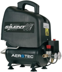 Portable piston compressor 0.7 KW, 230V, 90 l/min, 8 bar Tank 6 l, Aerotec Vento Silent 6