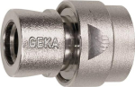 Schlauchstück ohne Wasserstop 3/4", Ms vernickelt Geka-Plus 703XY