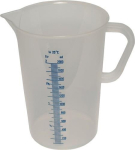 Messbecher PP 3,0 l, mit blauer Skala, weiss Reilang 31.240