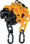 Barrier chain PP 11x9 mm, L= 3 m, yellow/black