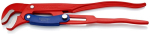 Pipe wrench S-jaw with quick adjustment 420 mm, 1 1/2", red powder-coated Knipex 83 60 015