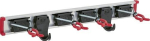 Apparaathouderrail met 4 apparaathouders, 2 haken Laadvermogen: 40 kg