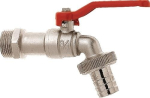 Kogelafvoerklep 1/2" met schroefaansluiting, mat verchroomd Geka