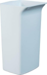 Recyclable waste collector 40 l HxWxD 590x320x360 mm white, without lid