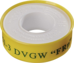 PTFE thread sealing tape W= 12 mm, L= 12 mm, white for fine pitch thread FRp