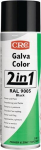 Rostschutzfarbe 2-in-1 500 ml Spraydose, tiefschwarz RAL 9005,CRC Galvacolor