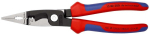 Electrical installation pliers 200 mm, polished, atrametised, MK handle Knipex 13 82 200