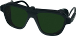 Schweißerbrille, EN166 EN169 DIN5 62x52 mm, grün Nylon mit Seitenblenden