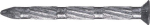 Steel nail with countersunk head