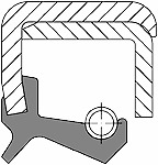 radial shaft seal 120x150x15 B2SL 72 NBR 902, Simrit