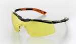 Schutzbrille, Anti-Kratz-Beschlag Plus schwarz-orange, Gläser gelb 5X6.03.00.03, UV400
