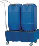 Drip tray 60 l LxWxH 725x525x380 mm Polyethylene with galvanised grating
