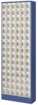 Magazine cabinet HxWxD 1820x634x200 mm, 90 containers gentian blue