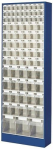 Magazinschrank HxBxT 1820x634x200 mm, 80 Behälter enzianblau