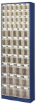 Magazinschrank HxBxT 1820x634x200 mm, 56 Behälter enzianblau