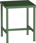 Welding table LxWxH 700x700x850 mm with grid work surface H 40 mm, green