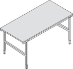 Verpakking & werktafel BxDxH 1600x800x690-960 mm Handmatig in hoogte verstelbaar