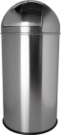 Afvalinzamelaar 30 l, H650xØ300 mm, roestvrij staal Klep van roestvrij staal