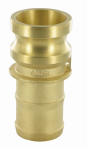 Coupling plug type E DN 125 spigot 128 mm Kamlok, brass