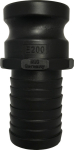 Coupling plug type E DN 32 spigot 34 mm Kamlok, polypropylene PP