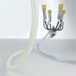 Siliconenbuis met talkcoating 6x1,5 mm, transparant Rausil FG, Rehau