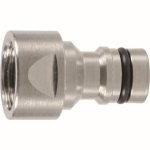 Tap connector with internal thread 1/2" nickel-plated brass System Geka-Ideal, Karasto