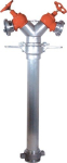 Draaibare hydrant standpijp DN 50, 2xC, aluminium, Luitpold Schott