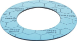 Flachdichtring bis 250° DN 100/PN 25/40 168x115 mm novapress Multi II n. EN1514-1