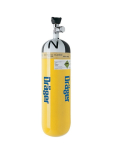 Compressed air cylinder 6.8 litres 300 bar CFRP plus filling/commissioning, Dräger
