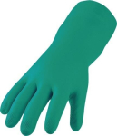 Nitril-Chemikalien Handschuhe Gr.9, EN 388/374 Kat.III, grün öl- und fettabweisend