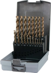 Twist drill set DIN 338 UNI 19-piece, 1.0-10.0 mm, HSSE-Co 5 Plastic box, Ruko 228214RO