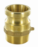 Coupling plug type F DN 15 AG 1/2" BSPT Kamlok, brass