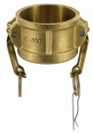 Cap type DC DN100 Kamlok, brass