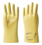 Nitrile protective gloves Size 7 yellow fully coated EN 388 Cat II KCL 109 Gobi