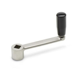 Kurbel mit drehbarem Zylindergriff GN 269-100-V12 Edelstahl