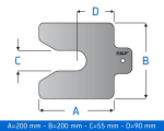 Ausgleichscheiben-Satz TMAS 200-100 1,00 mm - SKF MaPro