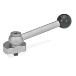 Spiral eccentric with ball handle GN 918.5-40-KV-R stainless steel