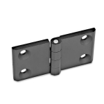 Scharnier GN 237-ZD-76-50-A-SW schwarz KU-beschichtet