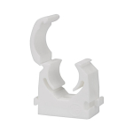 Pipe clamps speedfit series for PA and aluminium pipes/rolls AD15 mm for wall mounting, poly, white