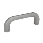 Bewerkte booggreep GN 225-22-BL GGG blanco