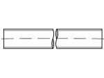 Draadstang DIN 975-8.8 M 36x1000 mm lang, gegalvaniseerd