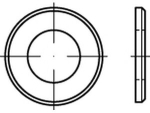 Sluitring ISO 7090 CE 36 37x66x5 mm, thermisch verzinkt, 300 HV CE-conforme SB-fittingen volgens EN 15048
