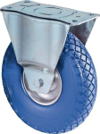 Bokwiel Polyurethaan wiel Rollager Ø 260 mm, H 295 mm, plaat 230x125 mm blauw, St-rim Draagvermogen 160 kg