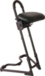 Stehhilfe Kunstleder Stahlrohr schwarz Sitzhöhe 610-860 mm
