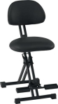 Standing aid imitation leather Black tubular steel footrest Seat height 550-770 mm