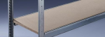 Breed rek H 2000xB 2000xD 600 mm, opzetpaneel 3 spaanplaat legplanken Draagvermogen 400 kg