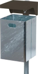 Afvalbak 40 I HxBxD 685x310x360 mm gegalvaniseerd/antraciethoudend ijzererts