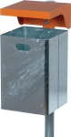 Afvalbak 40 I HxBxD 685x310x360 mm gegalvaniseerd/geel-oranje, RAL 2000