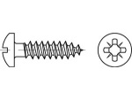 Chipboard screw Pan-Head 4.0x20 mm, galvanised Import