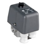 Pressure switch 4-way 230 V, 16 A, pressure P-Off 4 - 12 bar Condor MDR 2/11 212195